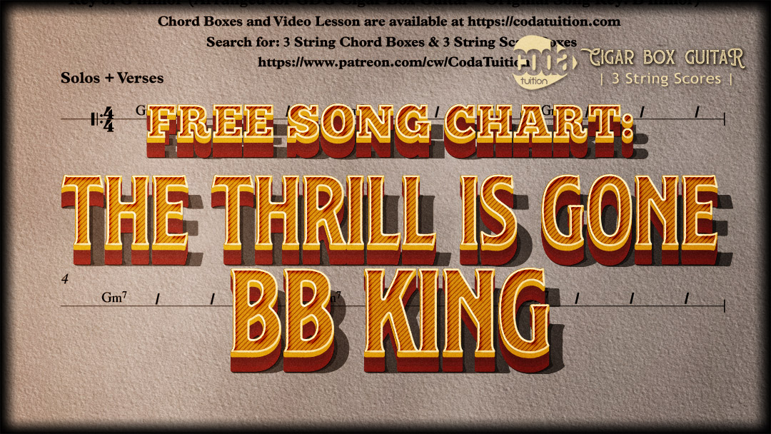 Free Song Chart – The Thrill is Gone